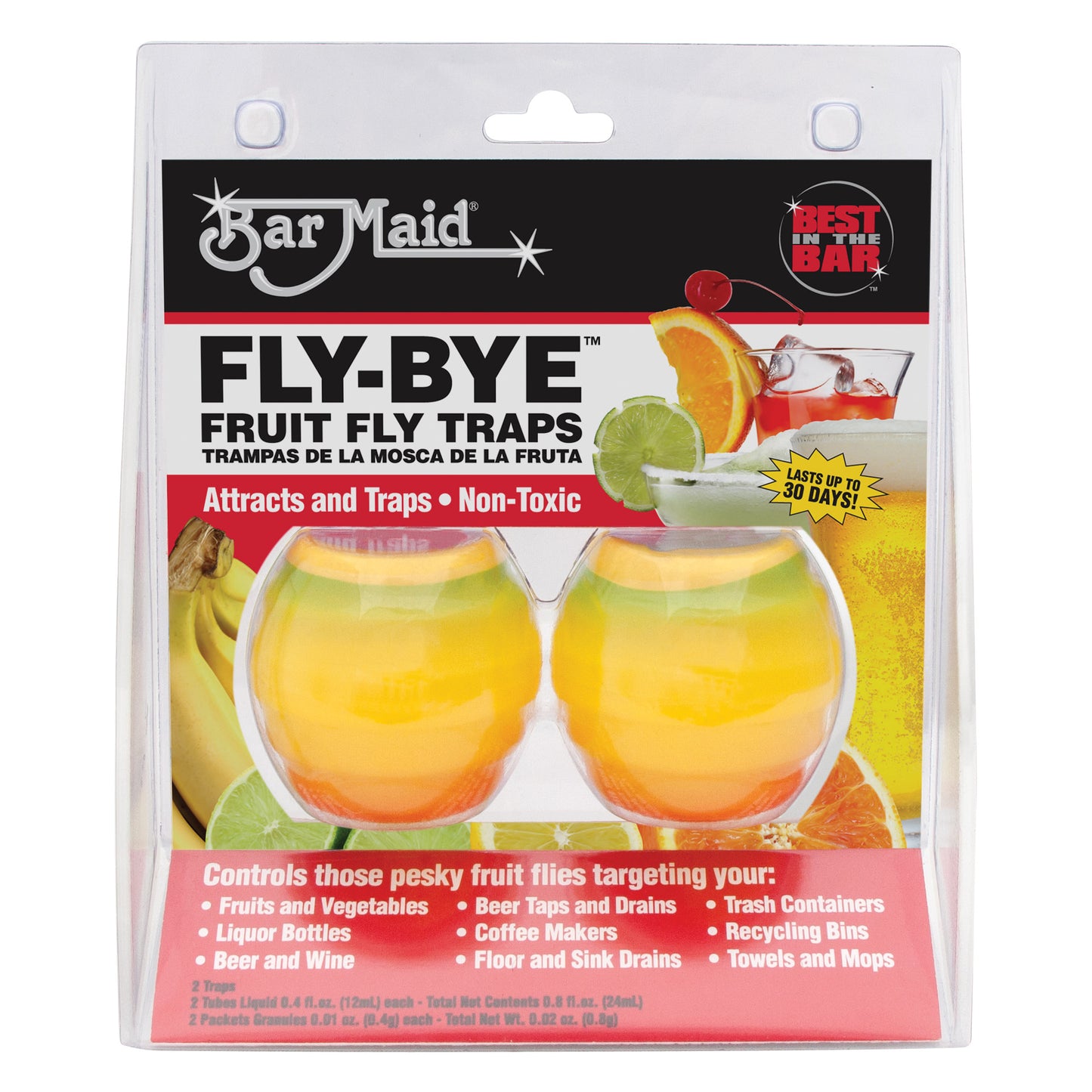 FLY-BYE - Bar Maid Fly-Bye Fruit Fly Traps