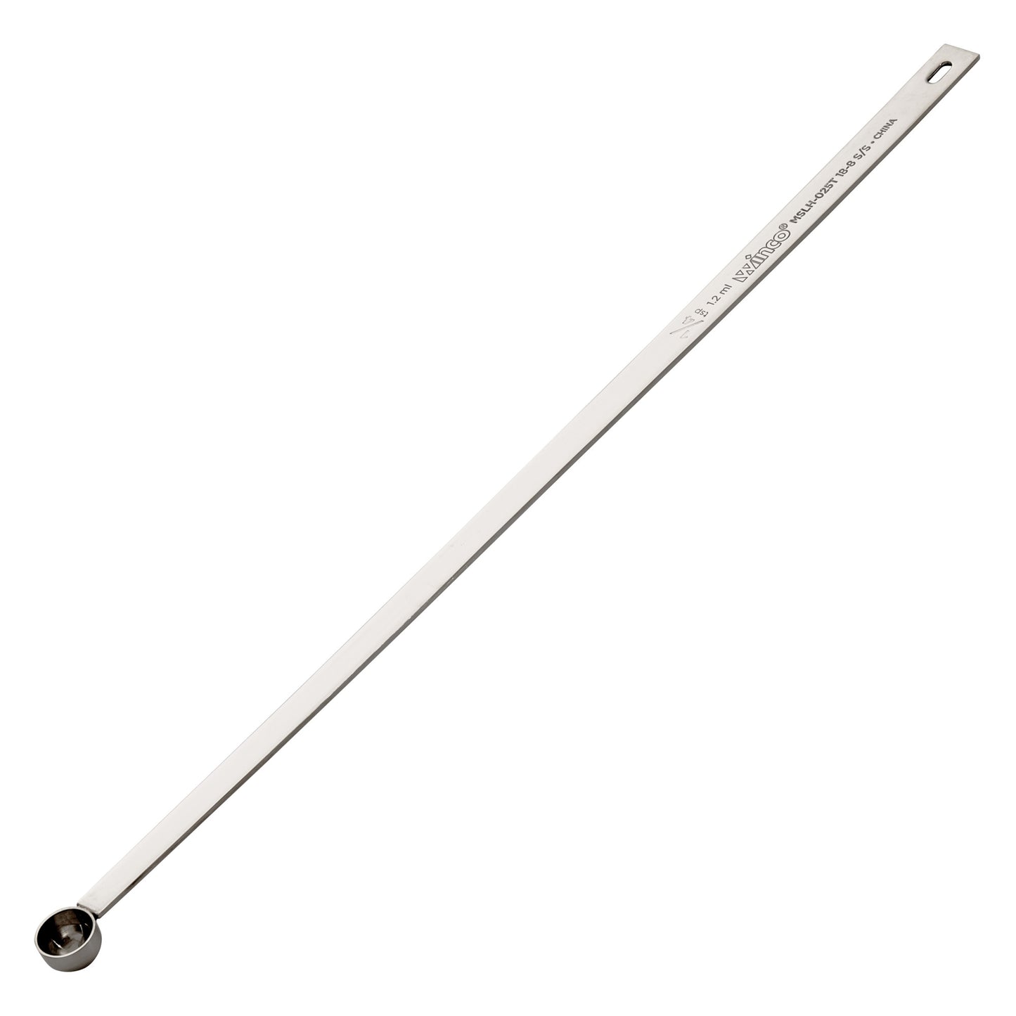 MSLH-025T - 18/8 Stainless Steel Measuring Spoon with Long Handle, 1/4 Tsp