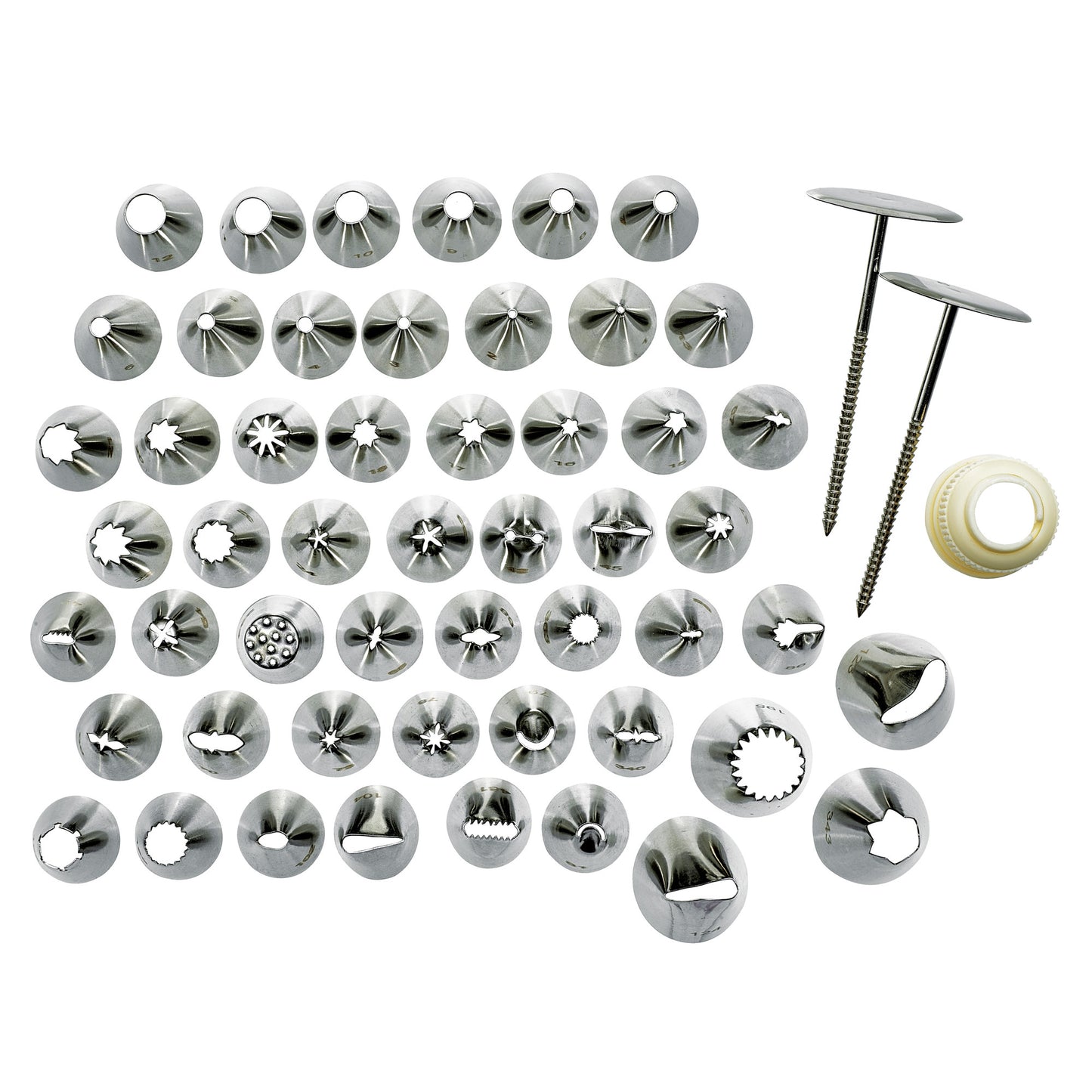 CDT-52 - Cake Decorating Set, 52 Tips, Stainless Steel
