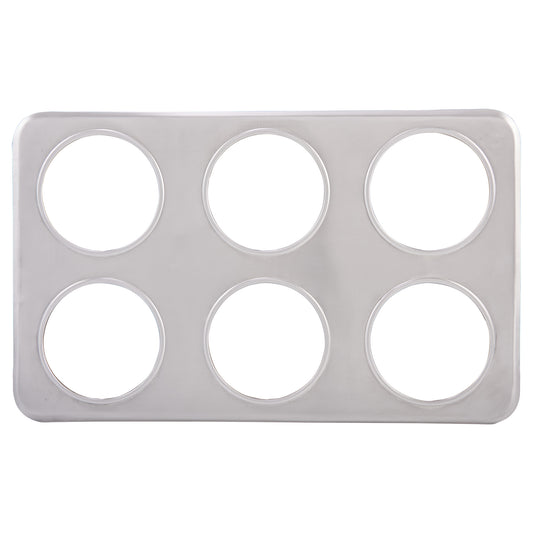 Adaptor Plate, Six 4-3/4" Holes, Stainless Steel