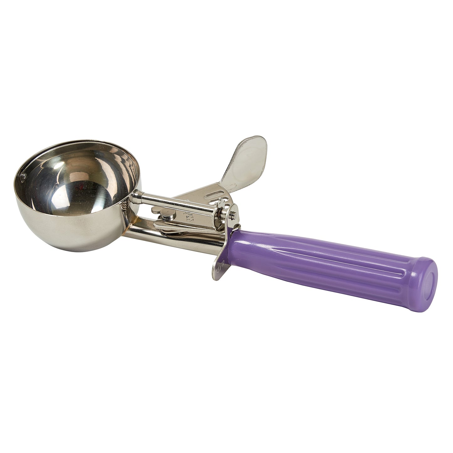 ICD-12P - Allergen-Free Stainless Steel Thumb Press Disher with Plastic Handle, Size #12