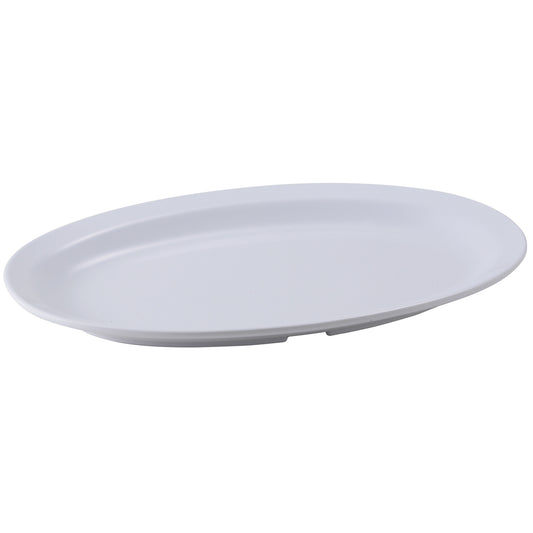 Melamine 11-1/2" x 8" Oval Platter - White