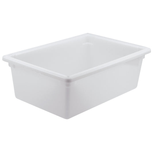 Food Storage Box, White Polypropylene - Full, 9"