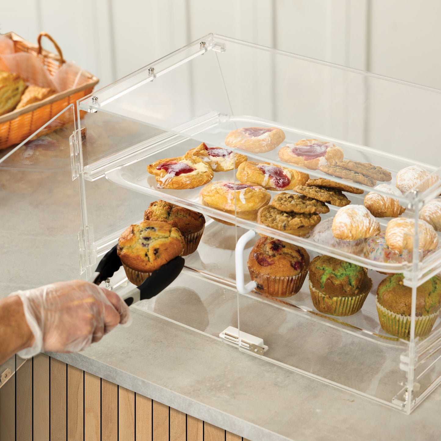 ADC-2 - Acrylic Tiered Display Case - 2-Tray