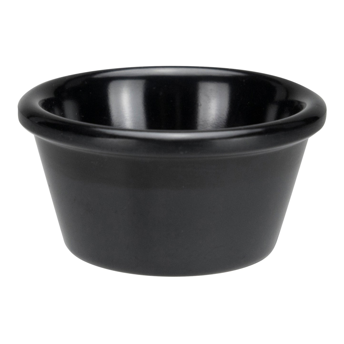 RP-3K - Melamine Ramekin, Plain - Black, 3 oz