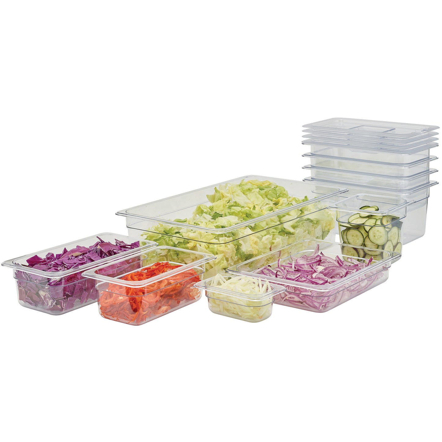 SP7404 - Polycarbonate Food Pan, 1/4 Size - 3-1/2"