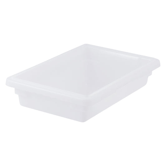 Food Storage Box, White Polypropylene - Half, 3"