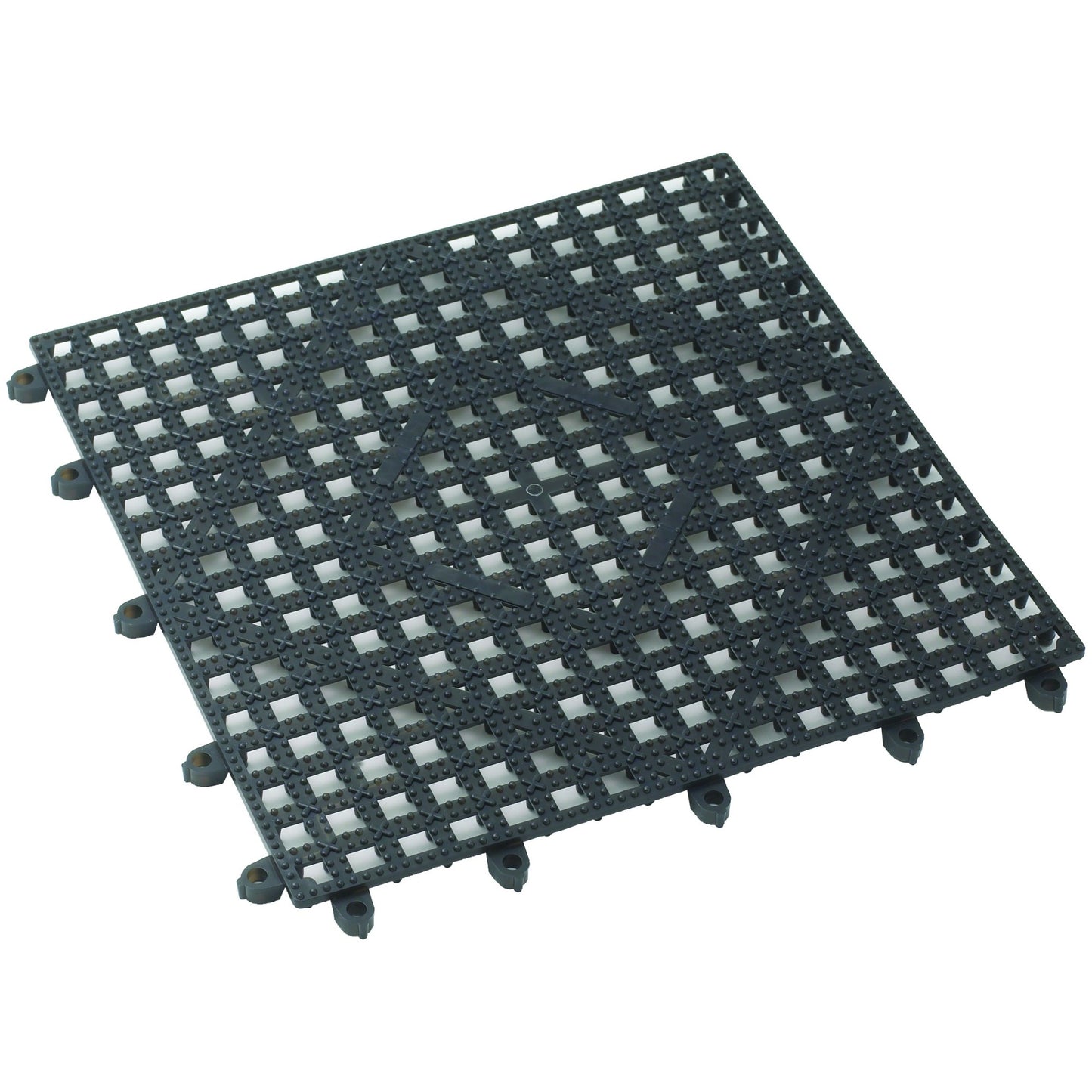 BML-12K - Bar Mat, Interlocking, 12" x 12" - Dark Smoke