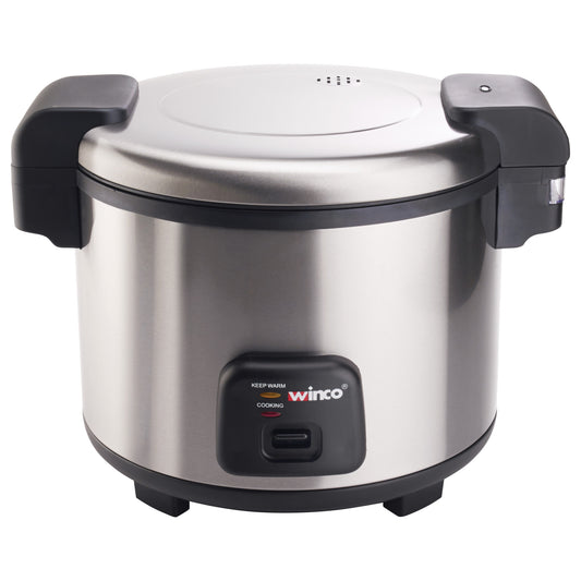 Electric Rice Cooker/Warmer with Hinged Cover
