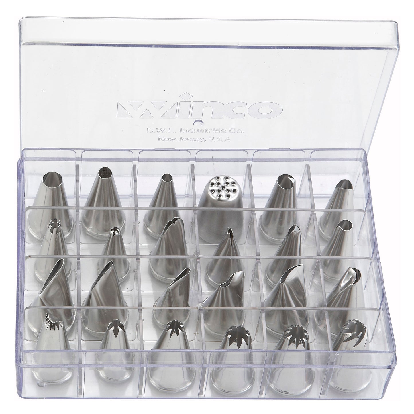 CDT-24 - Cake Decorating Set, 24 Tips, Stainless Steel