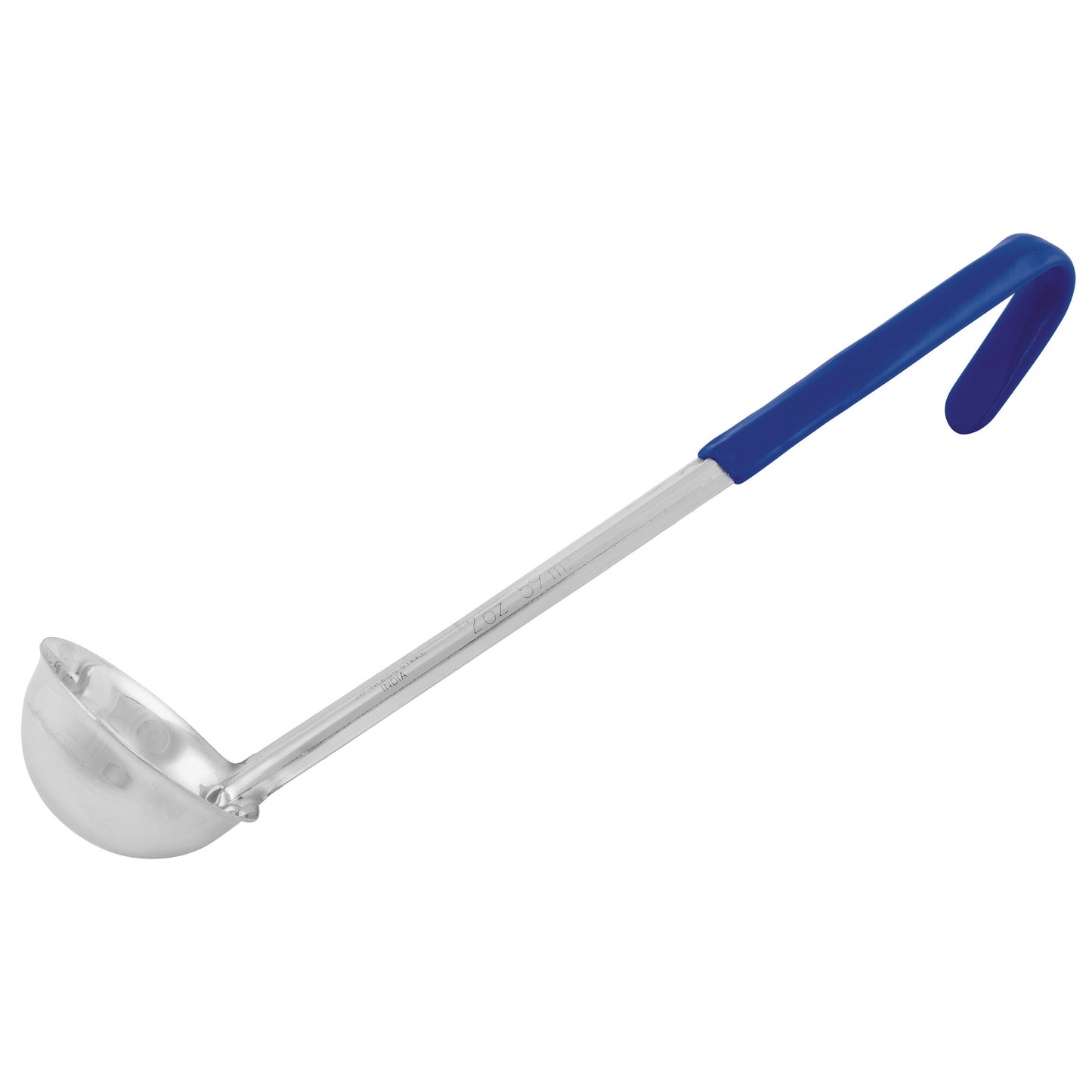 LDCN-2 - Winco Prime One-piece S/S 2oz Ladle, Blue, NSF