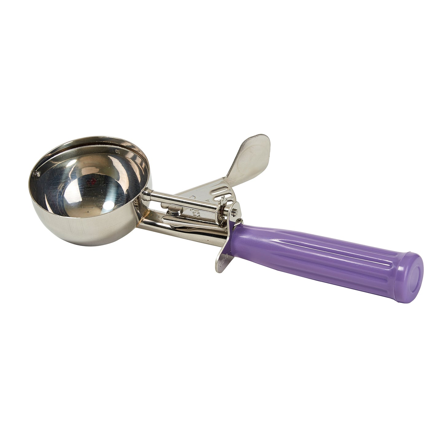 ICD-10P - Allergen-Free Stainless Steel Thumb Press Disher with Plastic Handle, Size #10