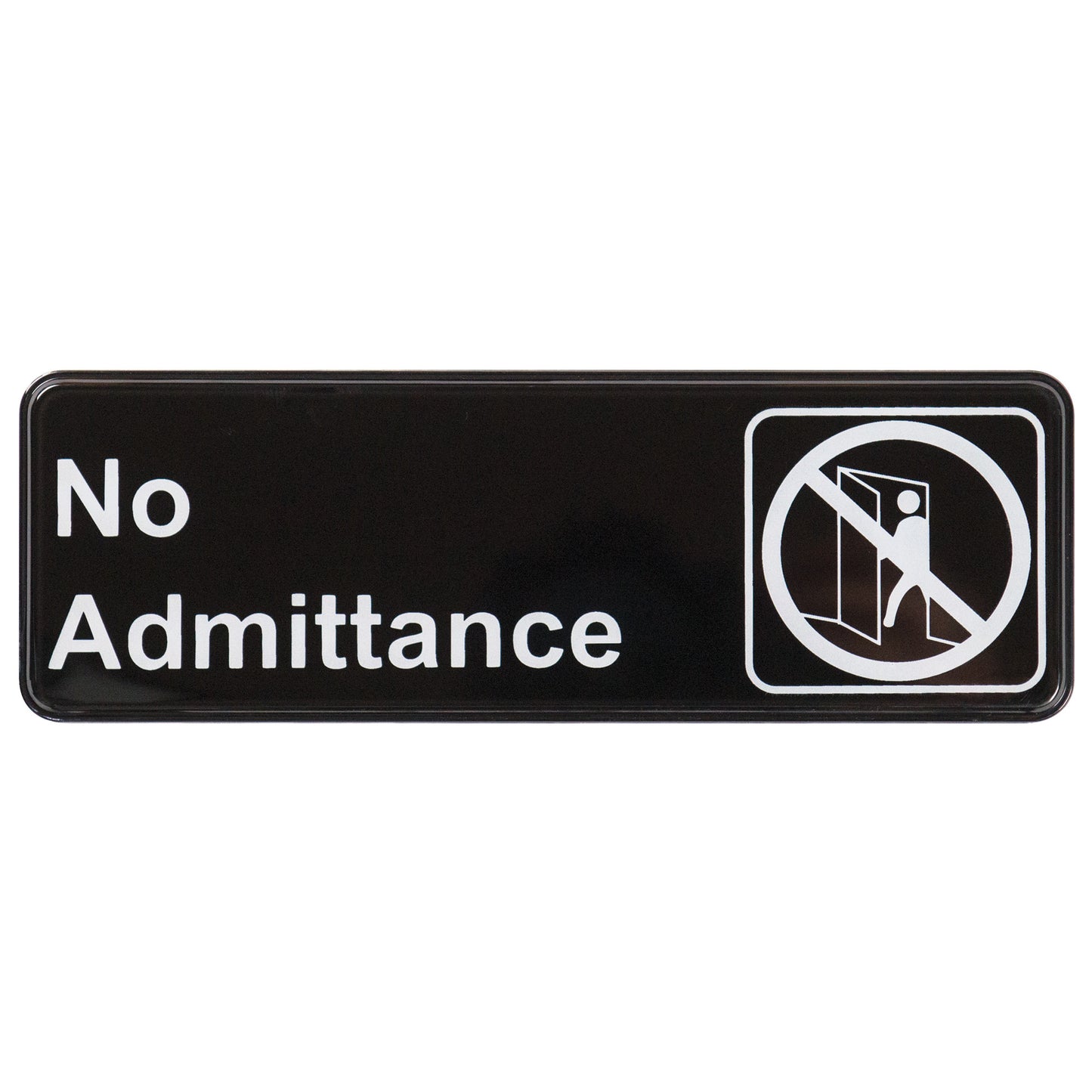 SGN-331 - Information Signs, 9"W x 3"H - SGN-331 - No Admittance