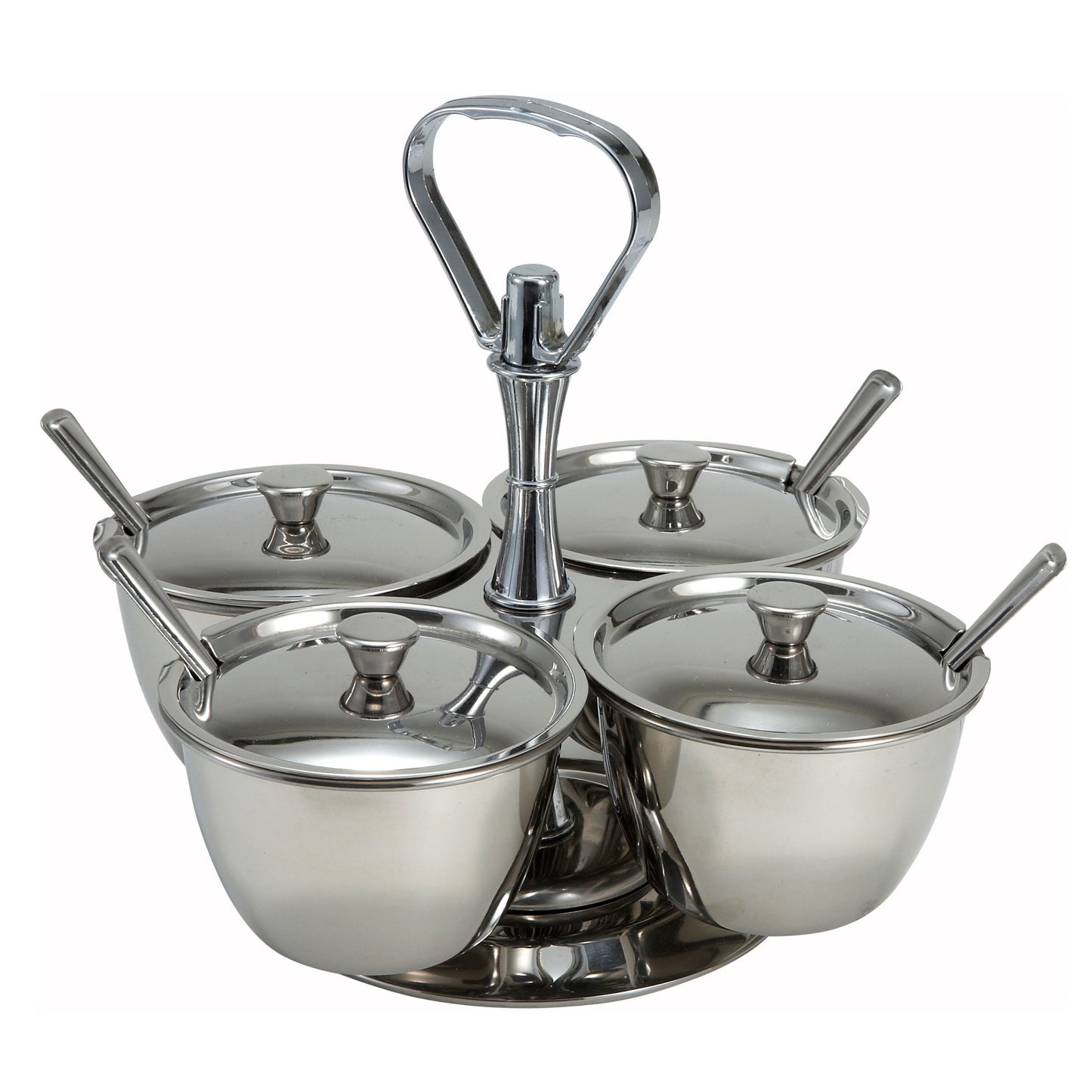 RS-4 - Relish Server, 4 Compartments, Stainless Steel