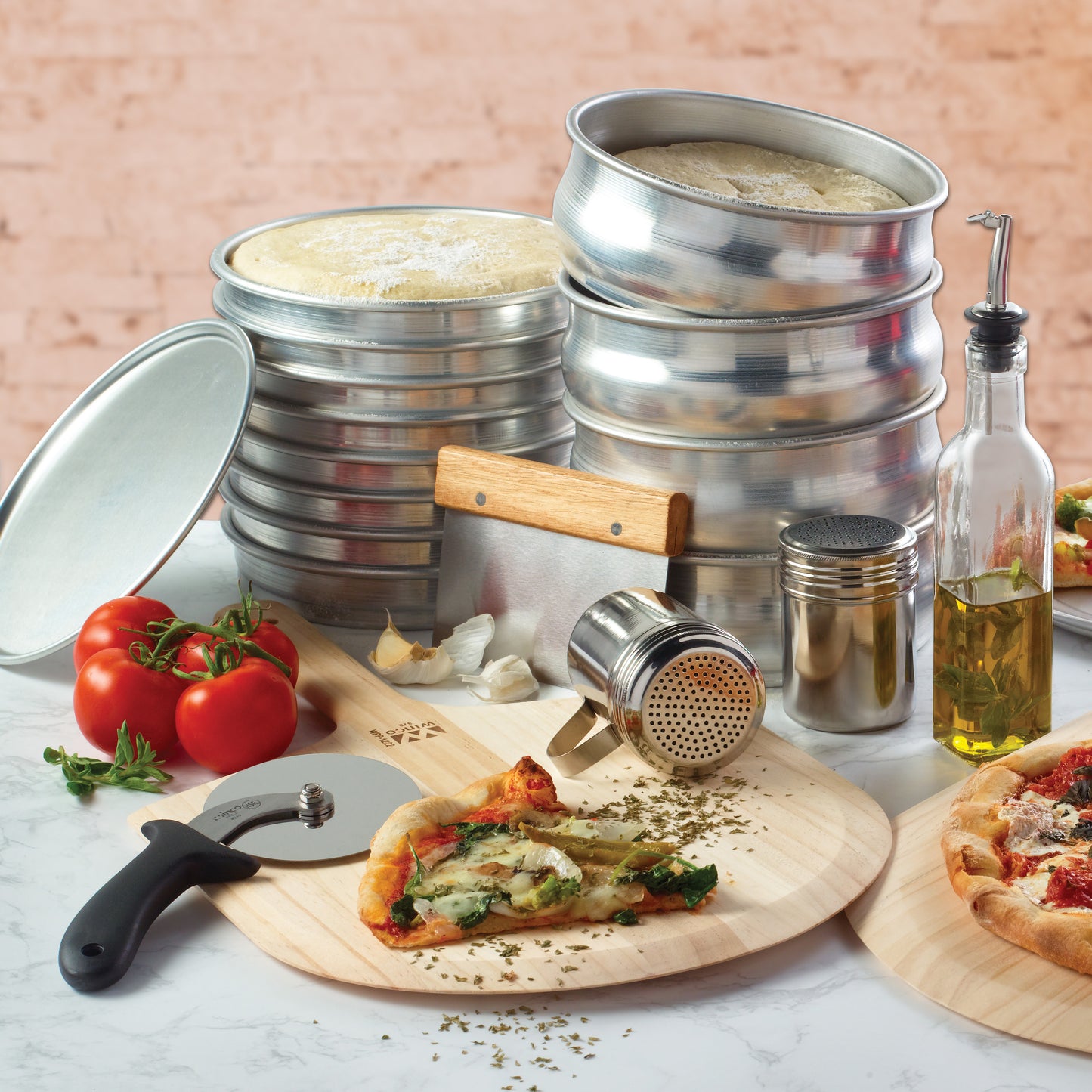 ALDP-96 - Stackable Dough Pan, Aluminum - 96 oz