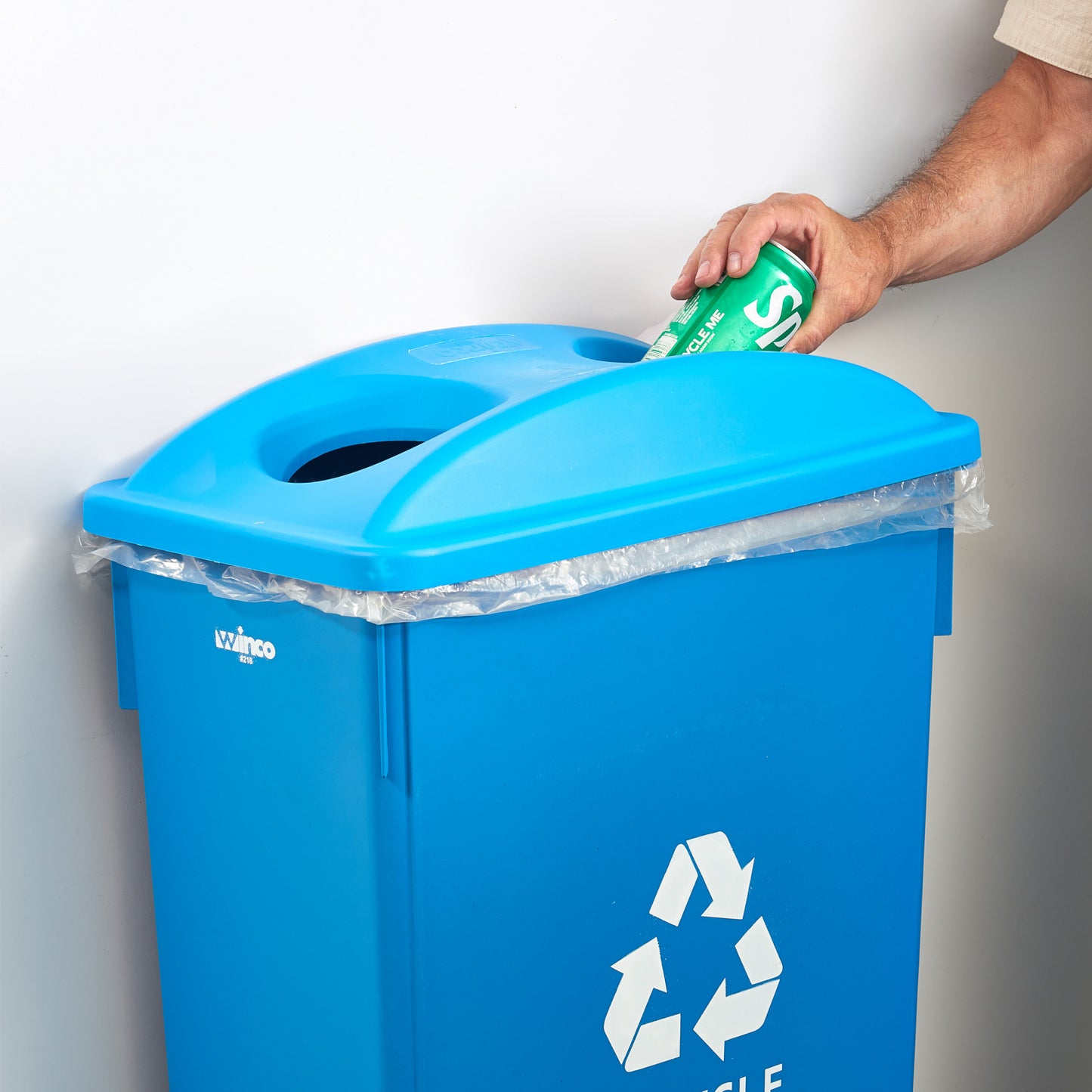 PTCB-23L - Bottle/Can Recycling Cover for 23 Gallon Slender Trash Can