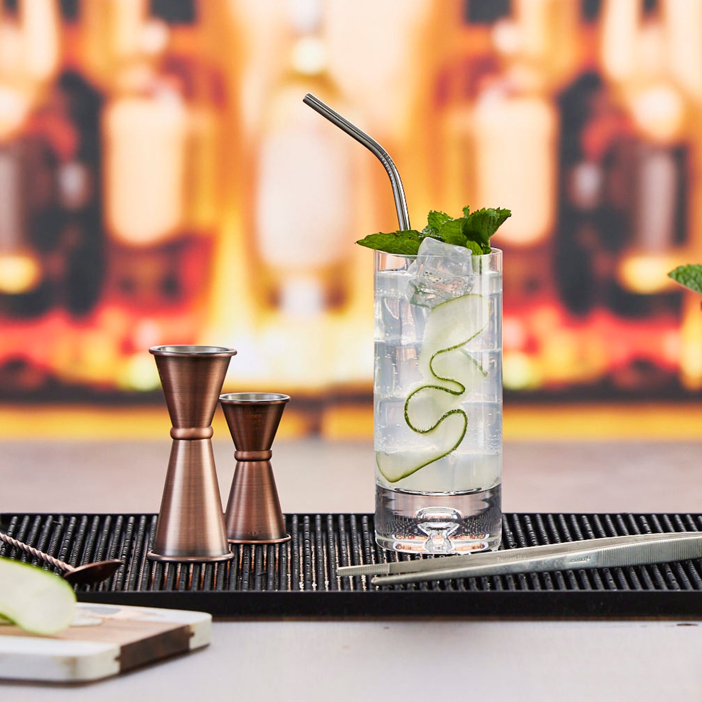 SSTW-8C - Drinking Straws, 18/8 Stainless Steel - Curved