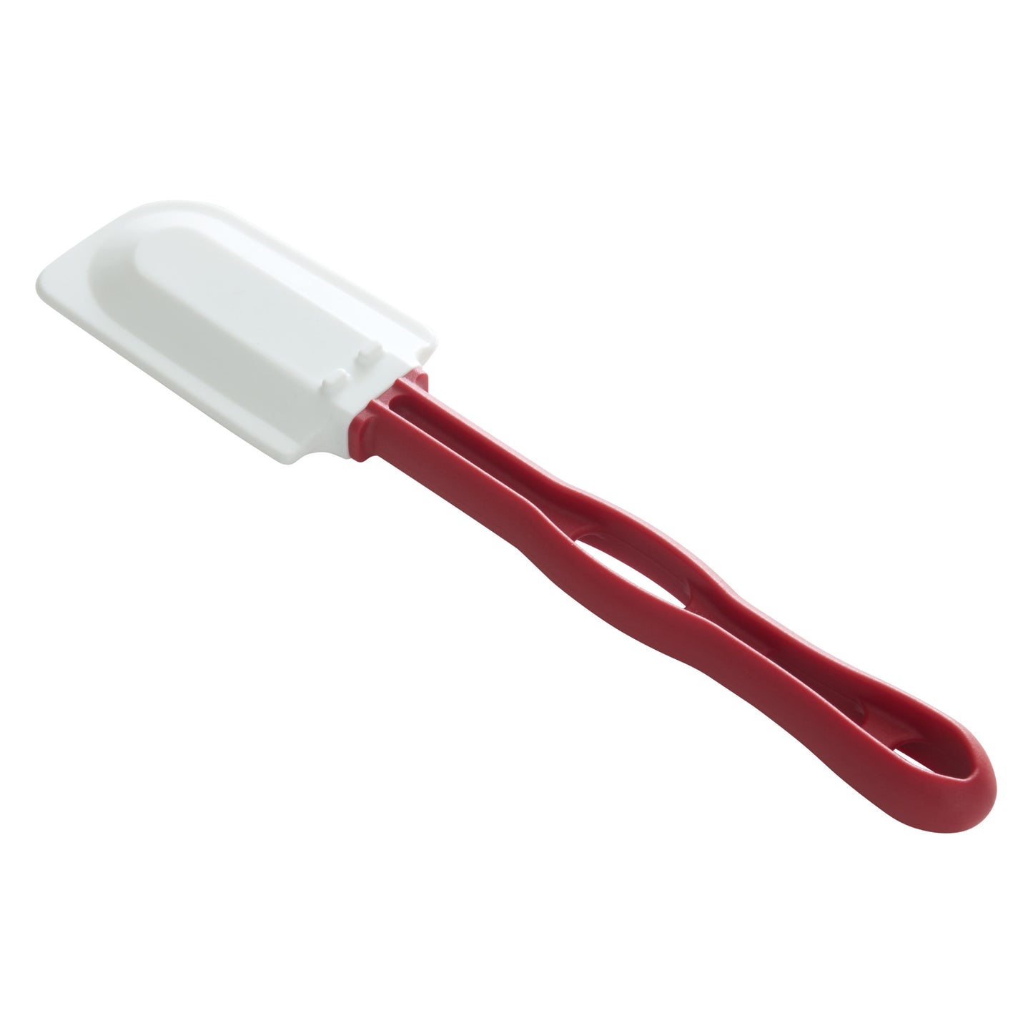 PSH-10 - 10-1/2" Silicone Scraper, Flat Blade, Heat Resistant, Red Handle, NSF