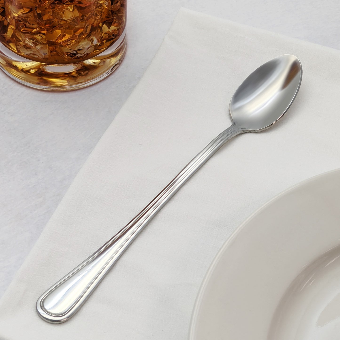 0021-02 - Continental Iced Tea Spoon, 18/0 Extra Heavyweight
