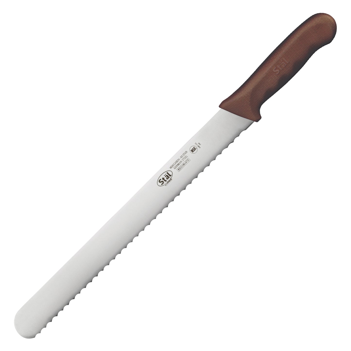 KWP-121N - Stäl 12" Wavy Edge Slicer - Brown