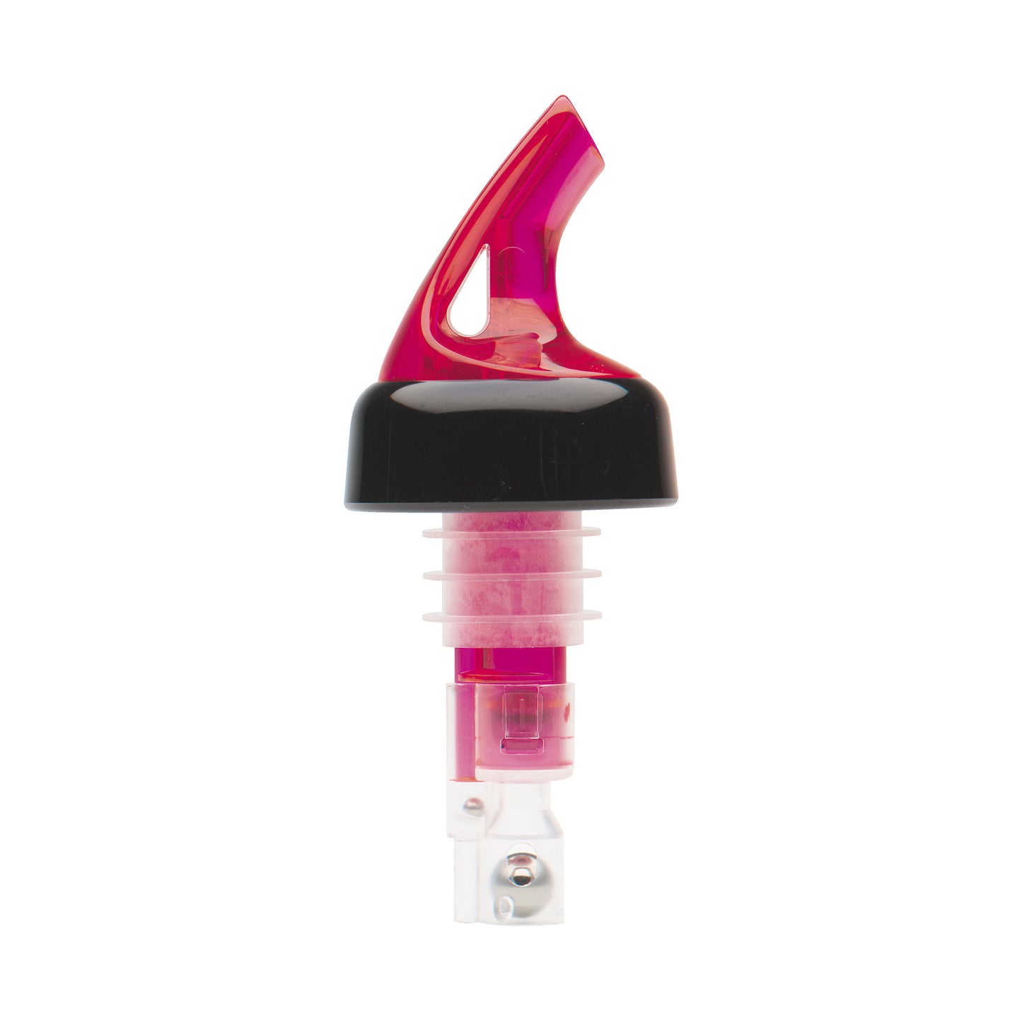 BMP-3100R - Bar Maid 1 oz "Premium Pour" Measured Pourers, Red with Black Collar - 12 Pieces/Pack