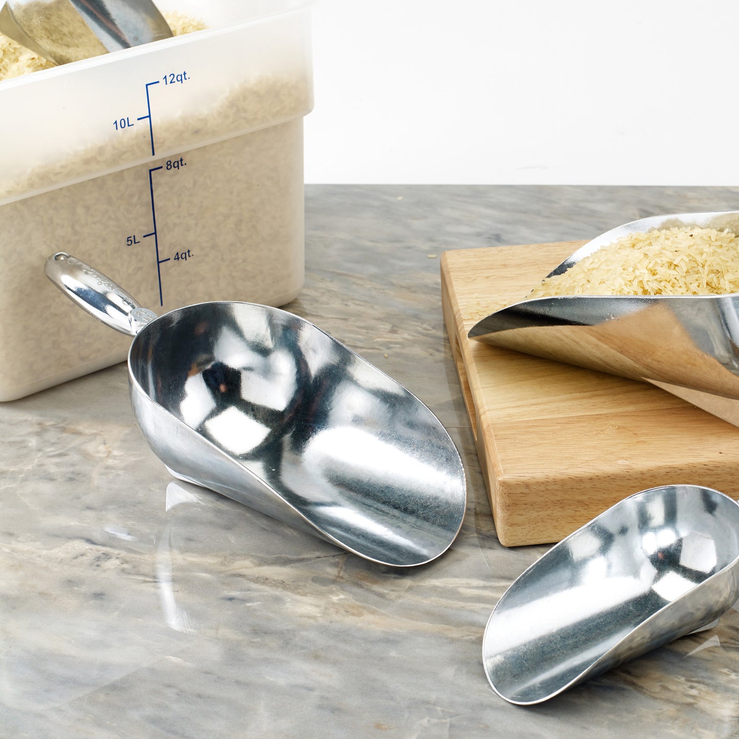 AS-38 - Aluminum Scoop - 38 oz