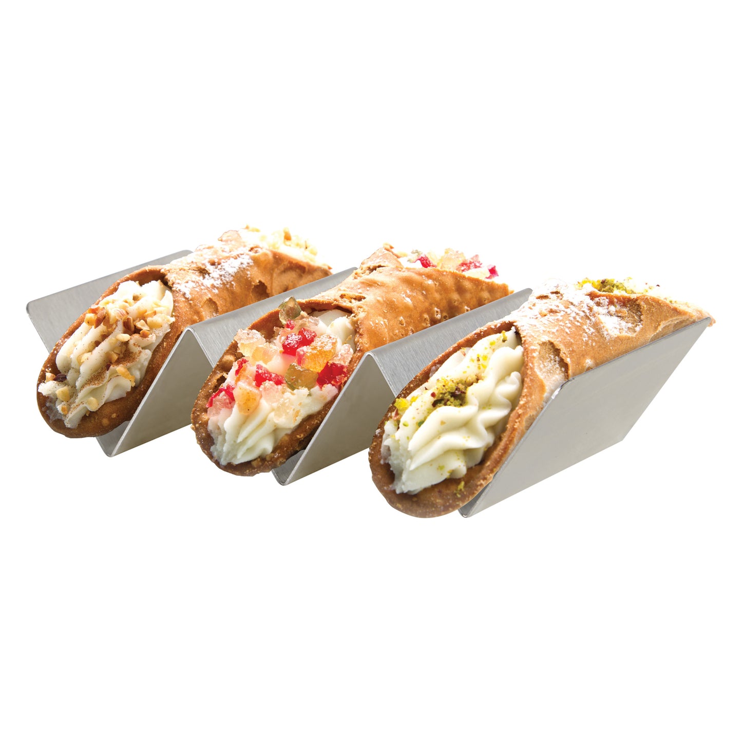 TCHS-23MN - Mini Taco Holder, Stainless Steel - 2-3 Slots
