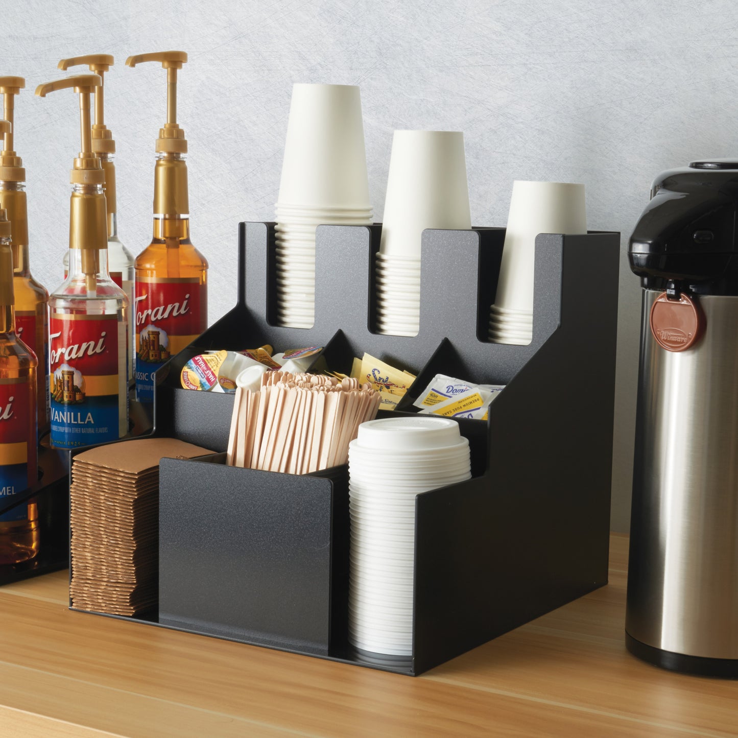 CLSO-3T - Cup and Lid Organizer, 9 Compartments