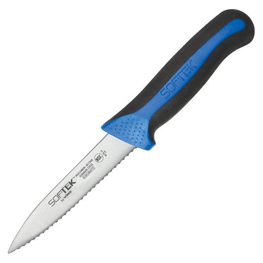 Sof-Tek 3-1/2" Serrated Paring Knife, 2-Pieces/Pack
