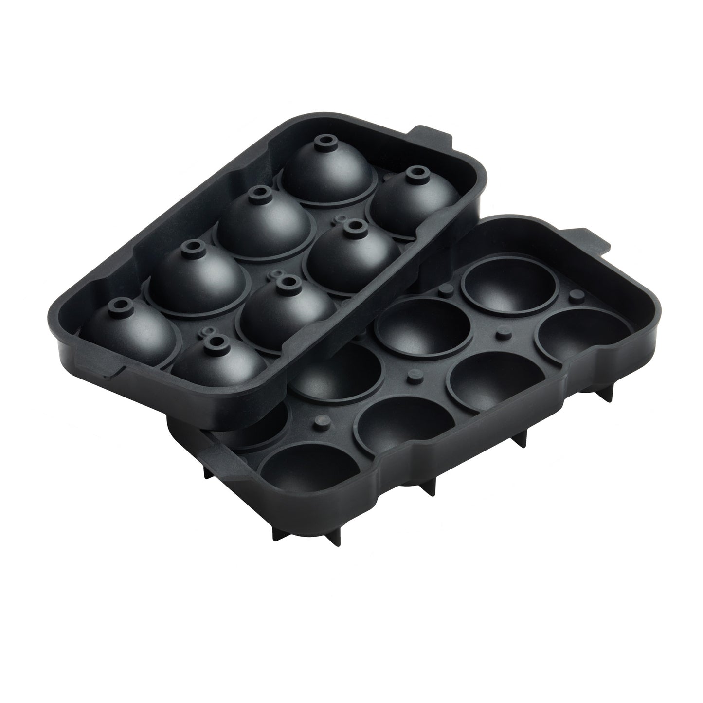 ICCP-8K - Bar Maid Silicone Ice Tray, 8 Compartments - Black