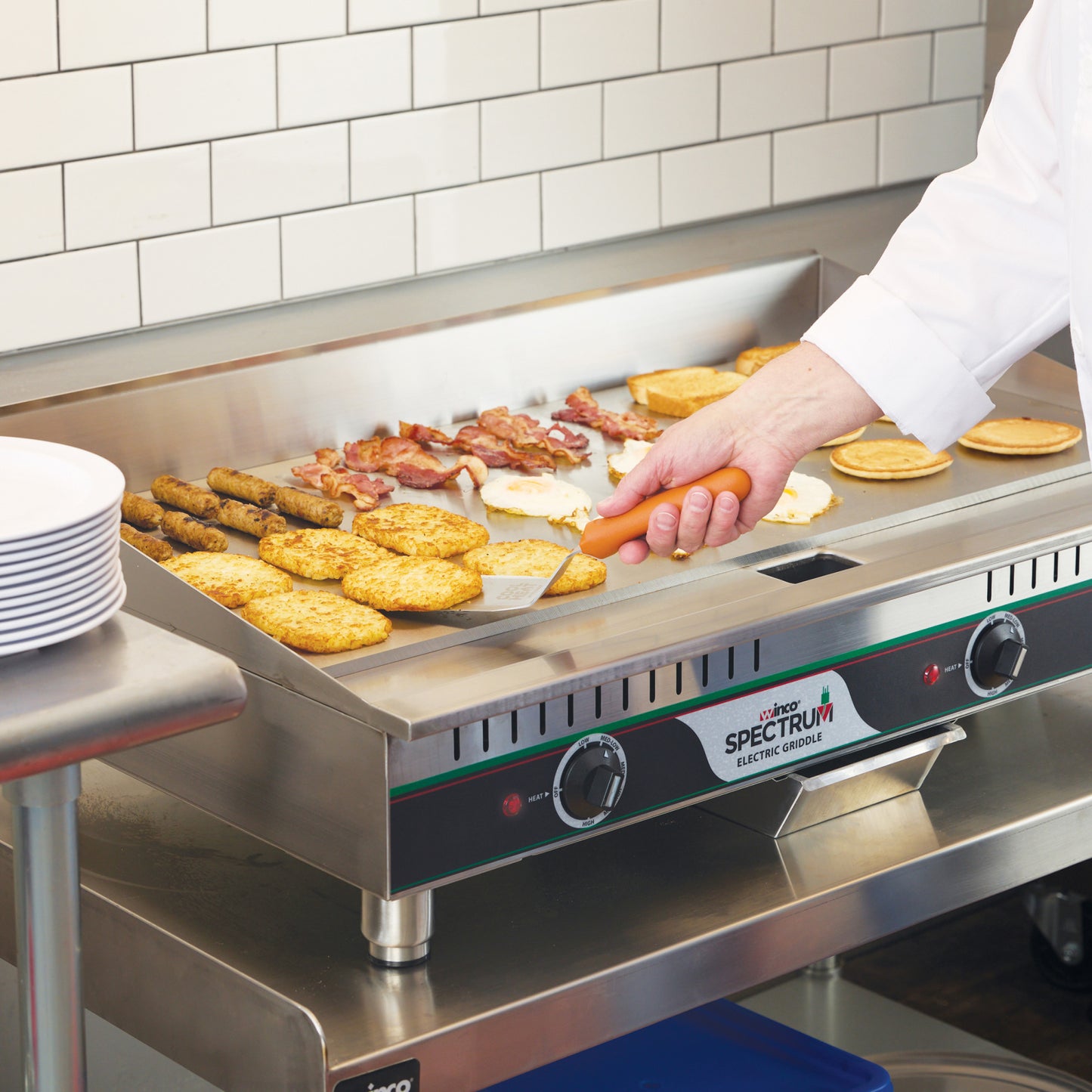 EGD-36M - Spectrum 36" Electric Griddle, Two Heat Zones