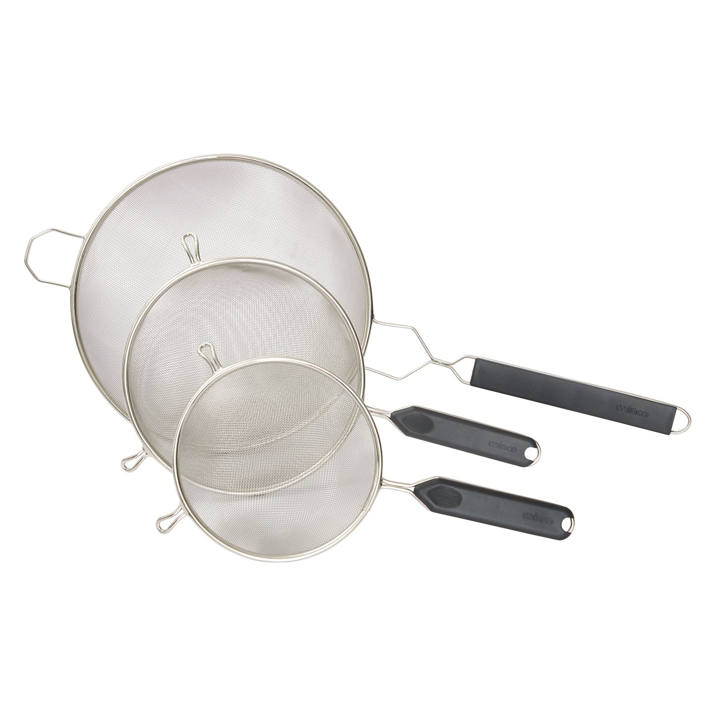 MSTP-10SM - 10-1/4" Single Medium Mesh Strainer with Plastic Handle