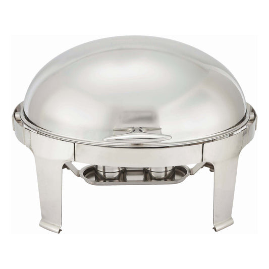 Madison Collection 8 Quart Oval Roll-Top Chafer, Heavyweight