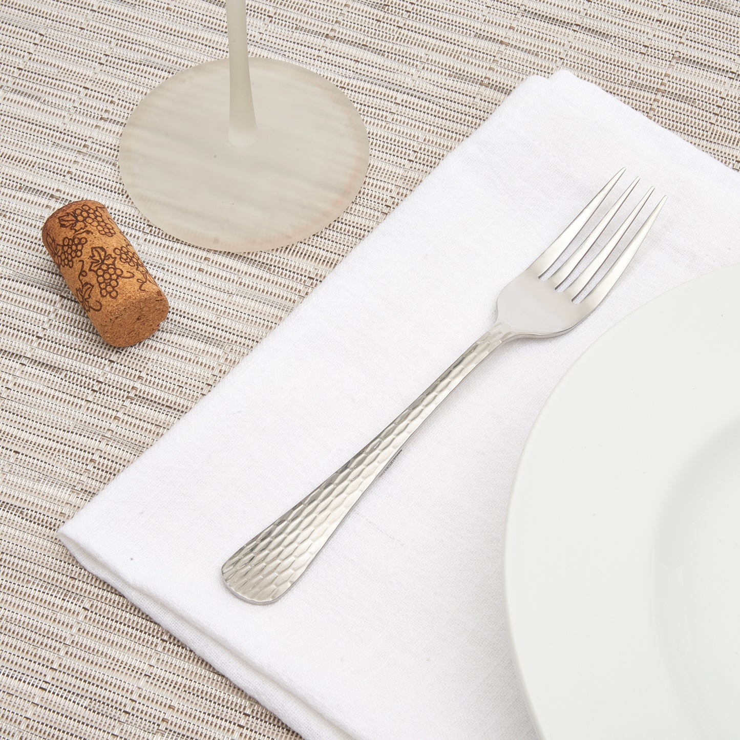 0023-06 - Caspian Salad Fork, 18/0 Medium Weight