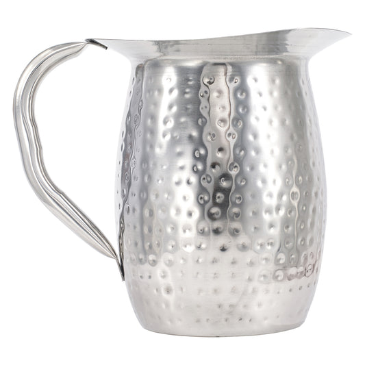 2 Qt Hammered S/S Bell Pitcher
