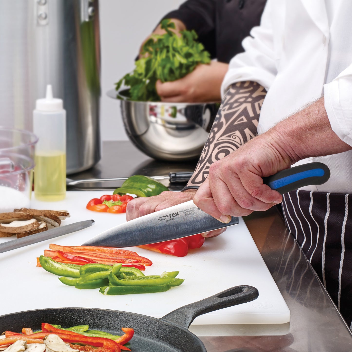 CBWT-1824 - White Rectangular Cutting Board - 18" x 24" x 1/2"