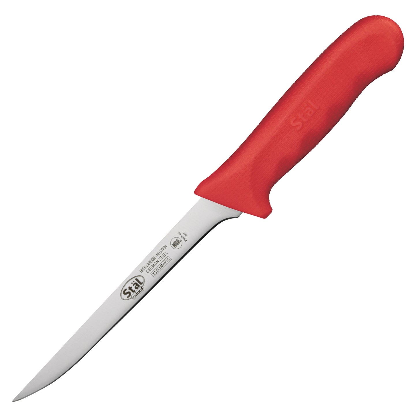 KWP-61R - Stäl 6" Boning Knife, Narrow - Red