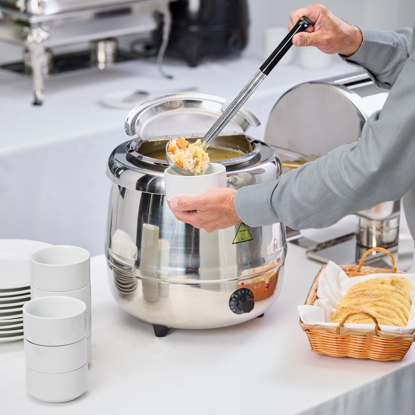 ESW-70 - Stainless Steel Soup Warmer Set