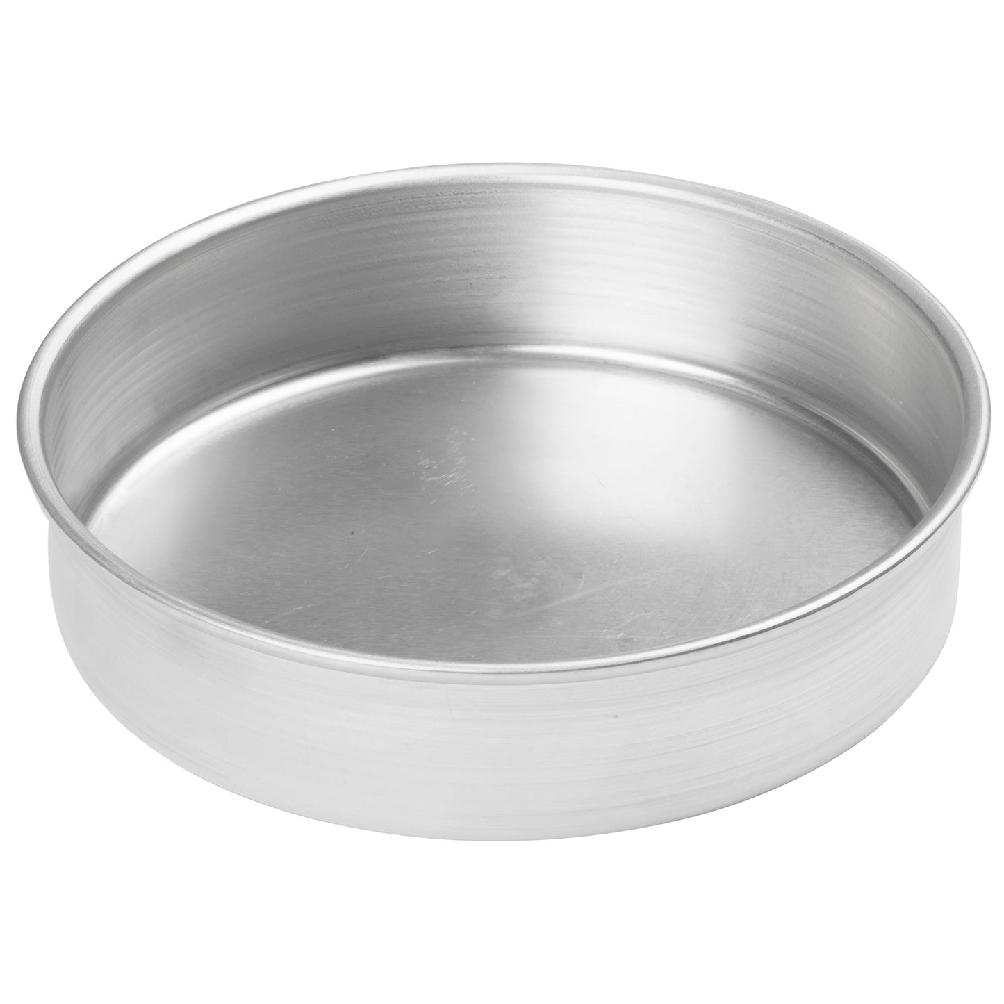 ACP-082 - Round Layer Cake Pan, Aluminum - 8" Dia x 2" H