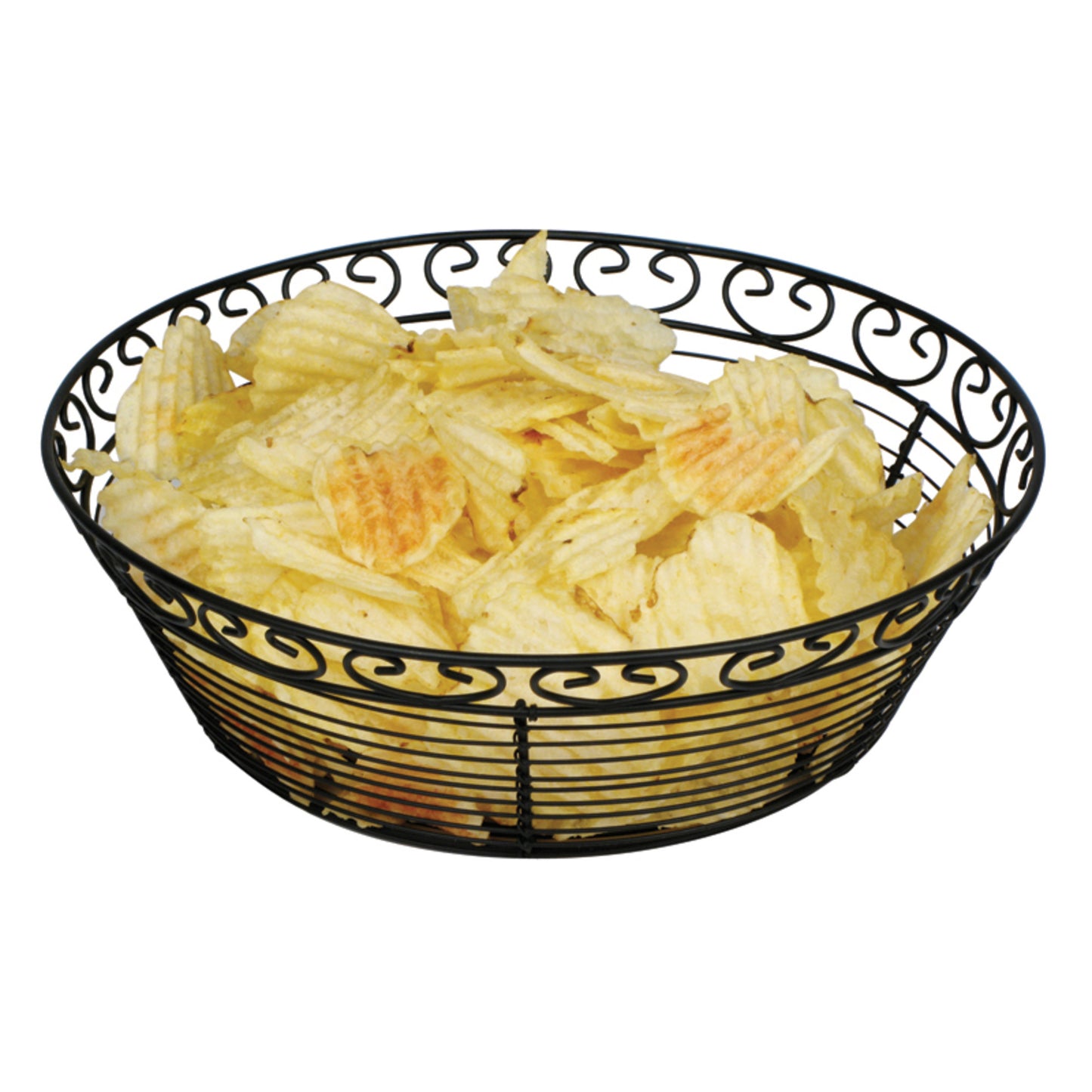 WBKG-10R - 10" Round Wire Serving Basket