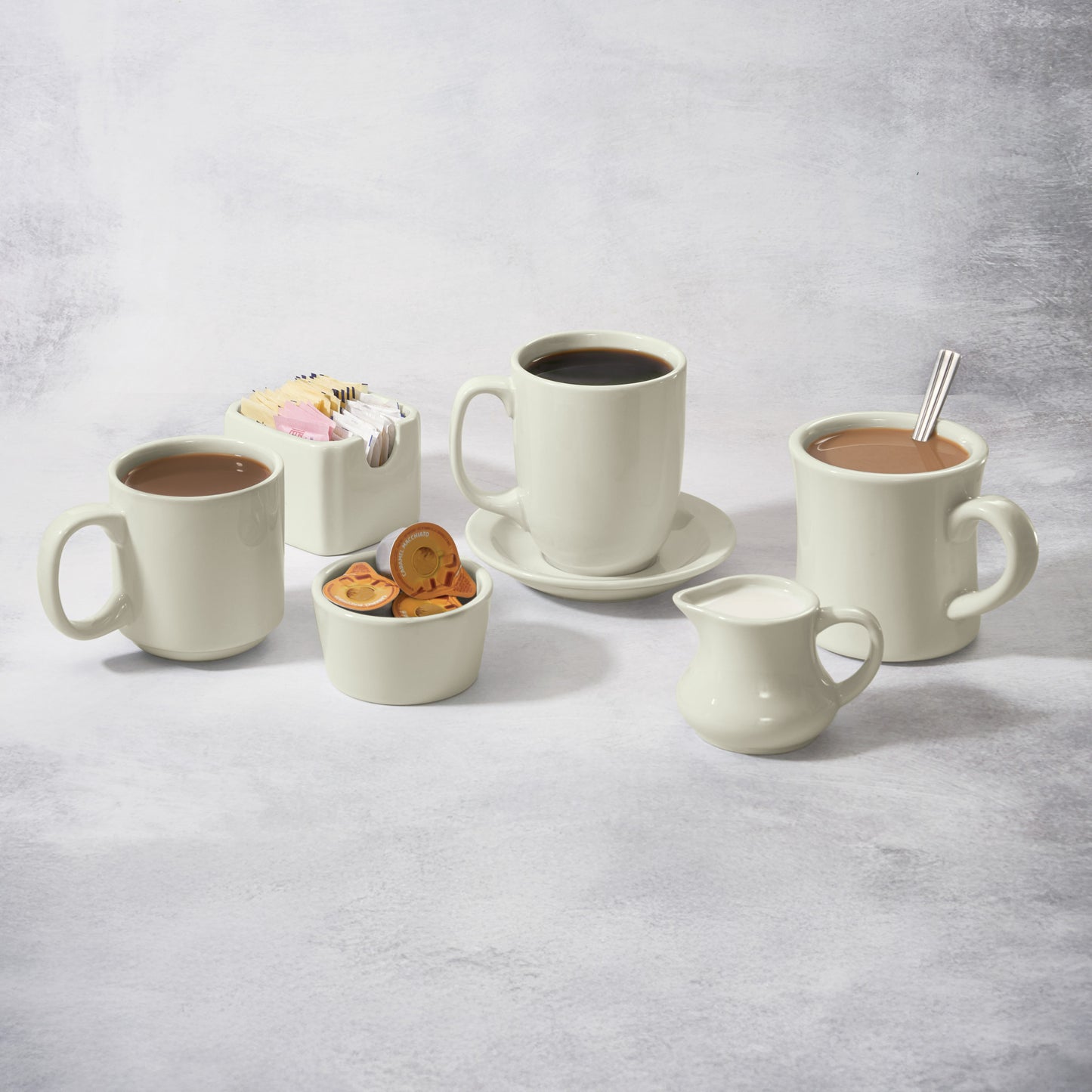 MMC-10-AW - Porcelain Stacking Mangula Mug, 10 oz - American White (36 Pieces/Case)