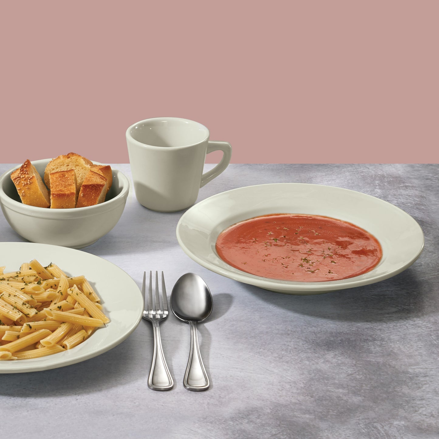 BSP-10RE-AW - Porcelain Rolled Edge Soup Plate, Porcelain - American White (24 Pieces/Case)