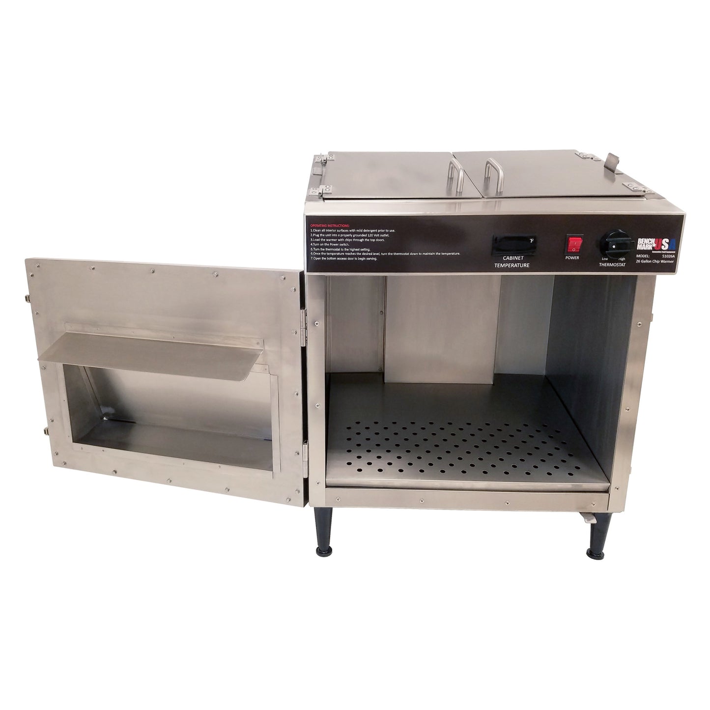 51026 - BenchmarkUSA 26 Gallon Tortilla Chip Warmer