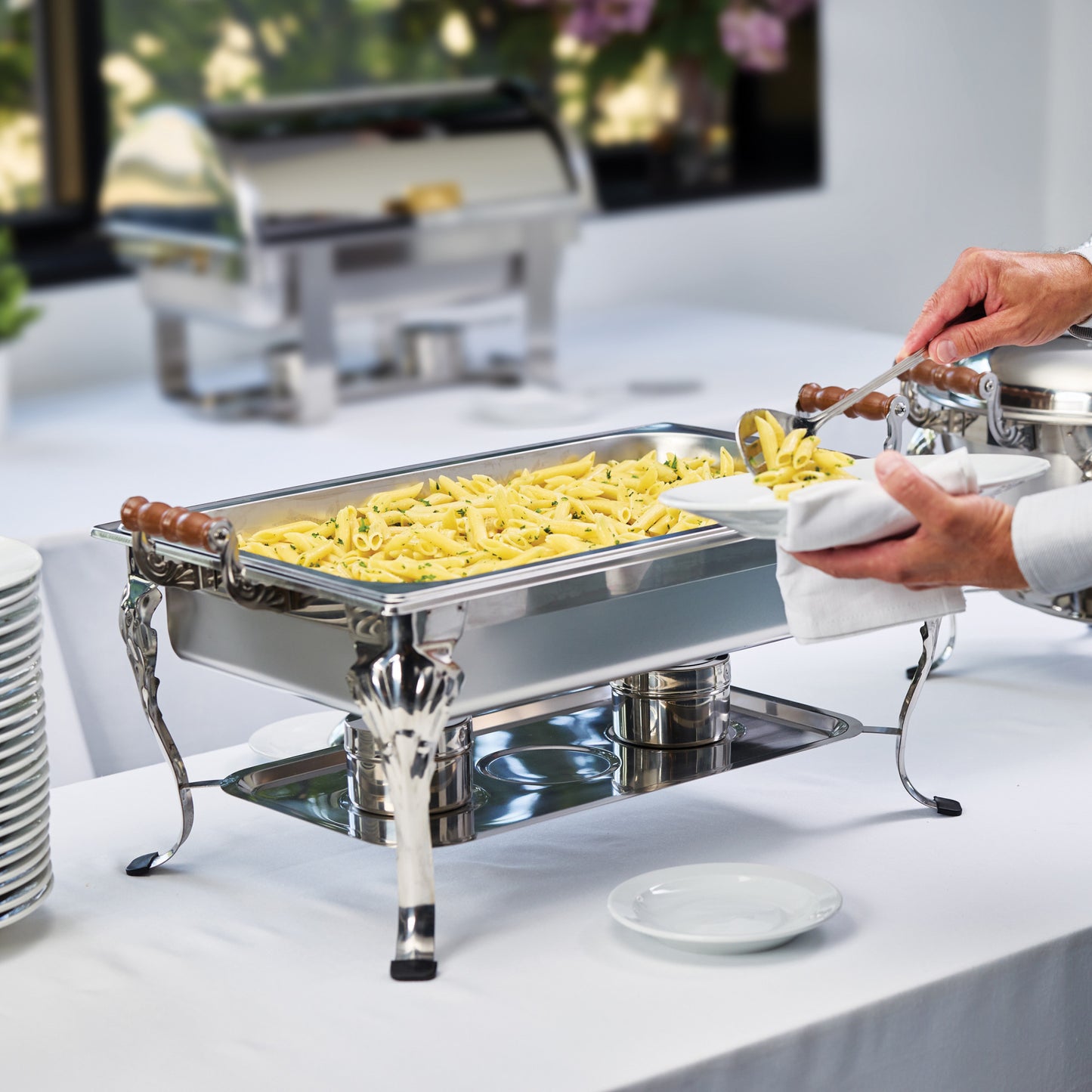 408-1 - Crown Collection 8 Quart Full-Size Chafer, Medium Weight