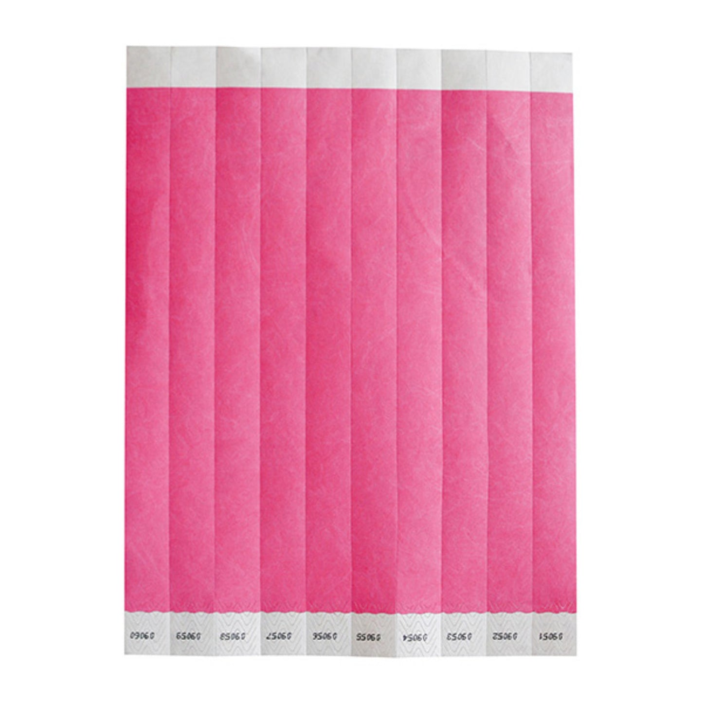 WB-100PI-S - Bar Maid Waterproof Tear-Free Wristbands - Pink Solid (500 Pieces/Pack)