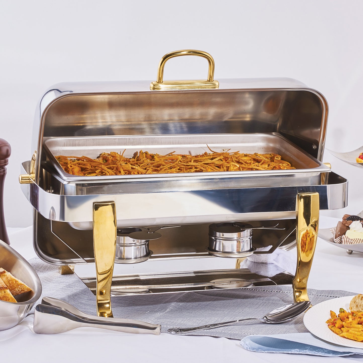 108A - Vintage Collection 8 Quart Full-size Roll-Top Chafer, Extra Heavyweight