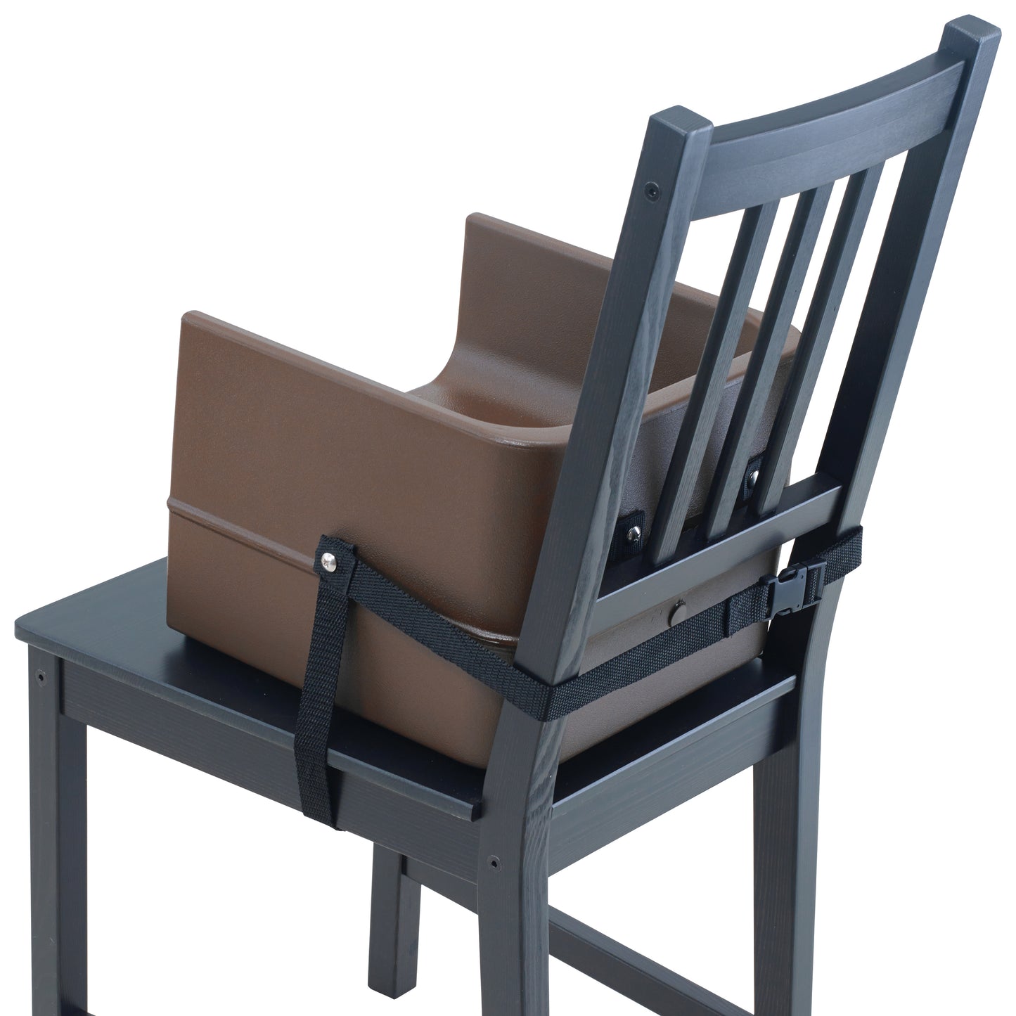 CHB-1P - Booster Seat, Plastic, Single-Sided, 3-Way Strap, Brown