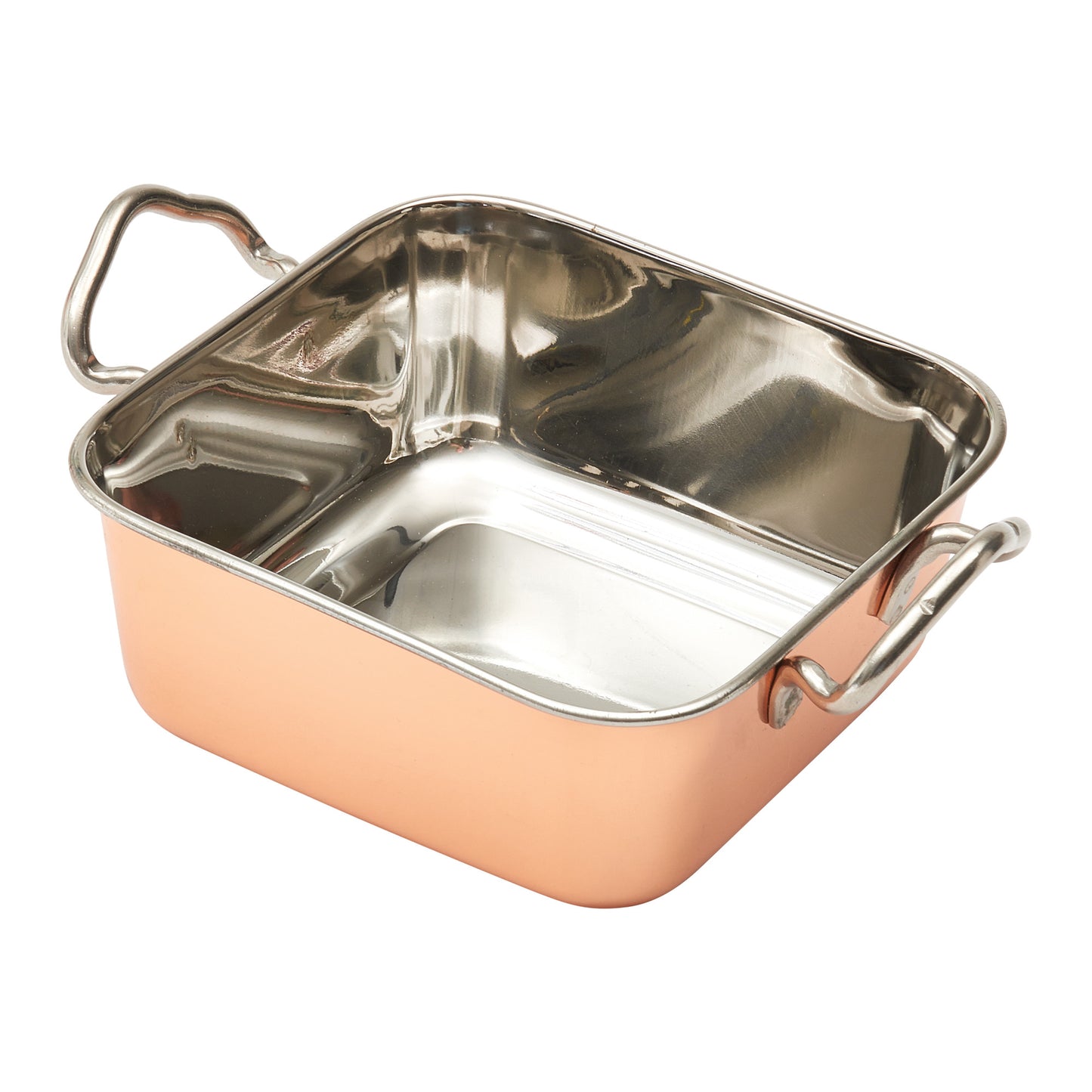DDSB-202C - Mini Roasting Pan, Copper-Plated - 5-3/16" Square