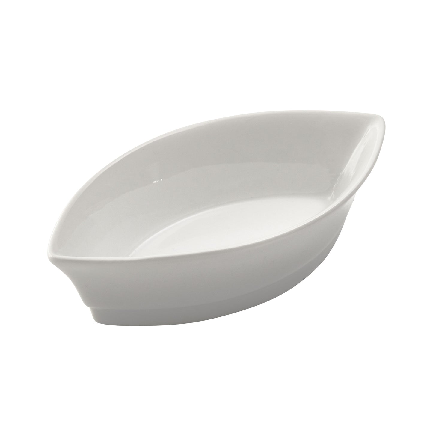 DBS-2 - Boat-Shape Specialty Dish, 2 oz, White Porcelain, 48 Pieces/Case