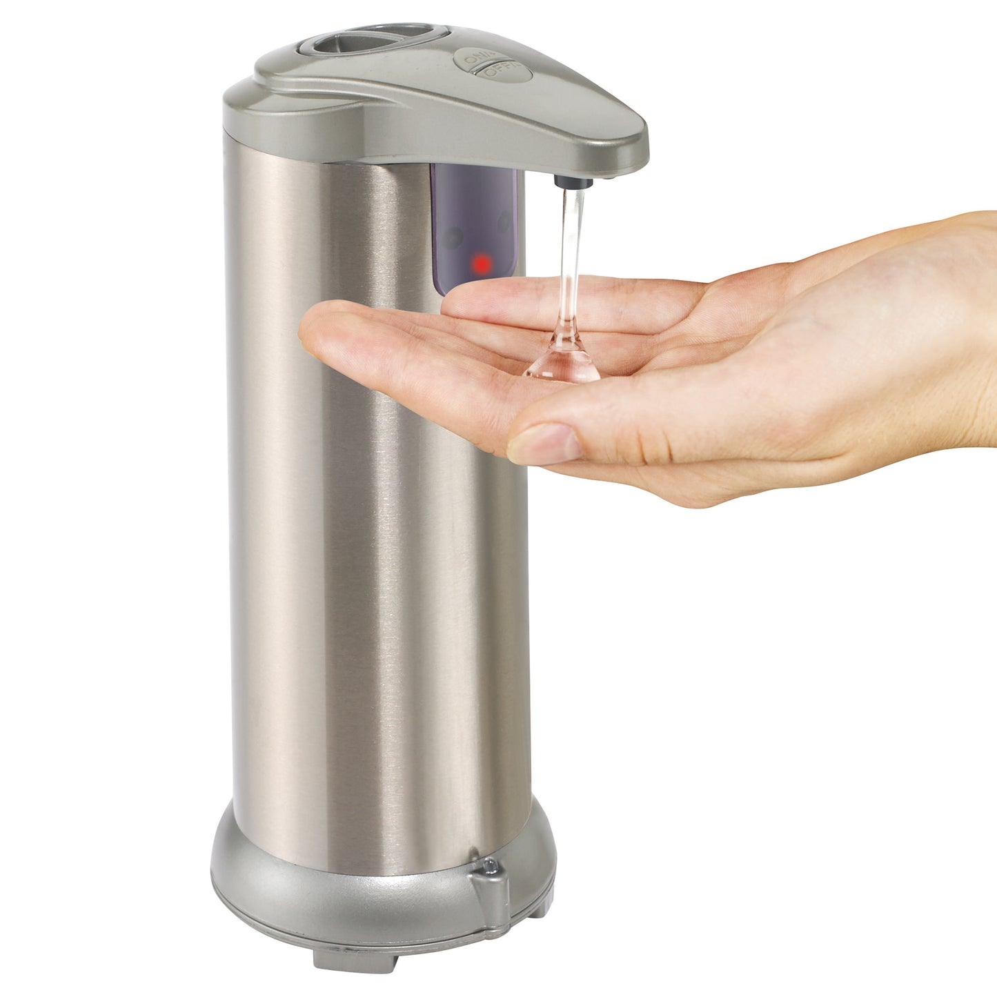 SDT-8S - Automatic Hand-Sanitizer Table/Countertop Dispenser - Brushed Nickel